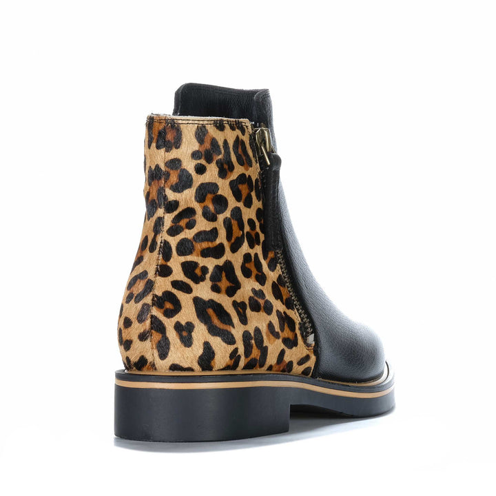 Bresley Driscol Black/Leopard Womens Boots