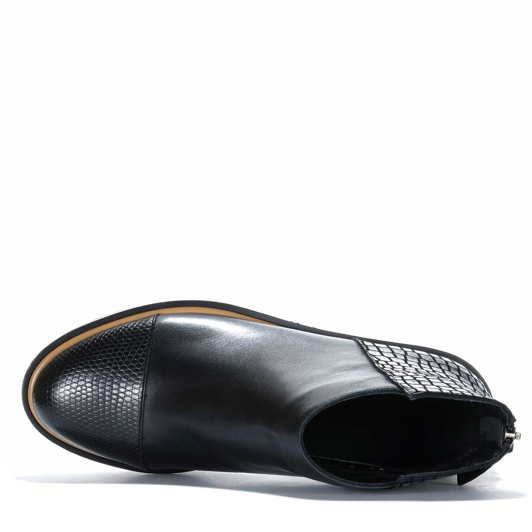 Bresley Duckling Black Mix Womens Boots