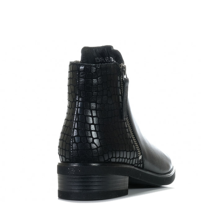 Bresley Dungeon Black/Croc, 37 eu, 38 eu, 39 eu, 40 eu, 41 eu, 42 eu, ankle boots, black, boots, bresley, womens