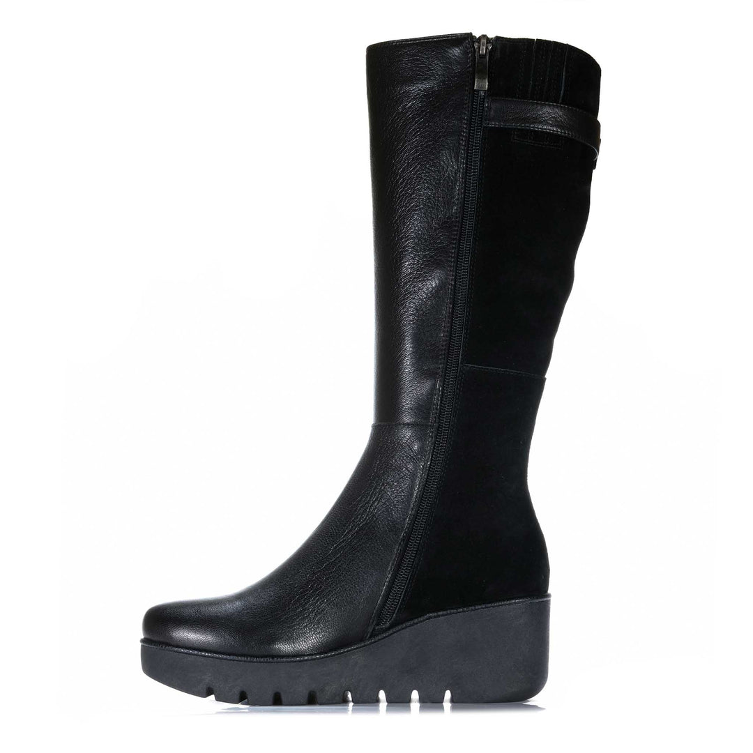 Bresley Panzy Black Mix Womens Boots