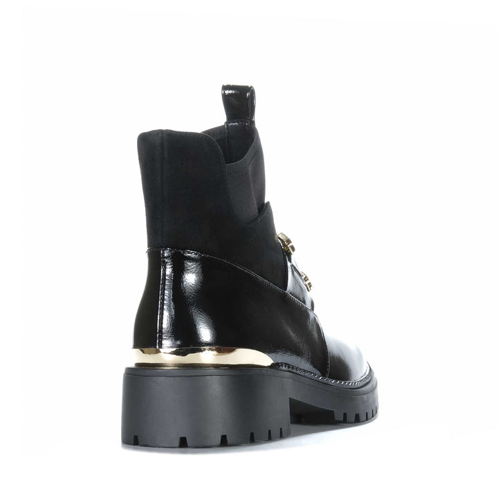 Bresley Parish Black/Gold Womens Boots