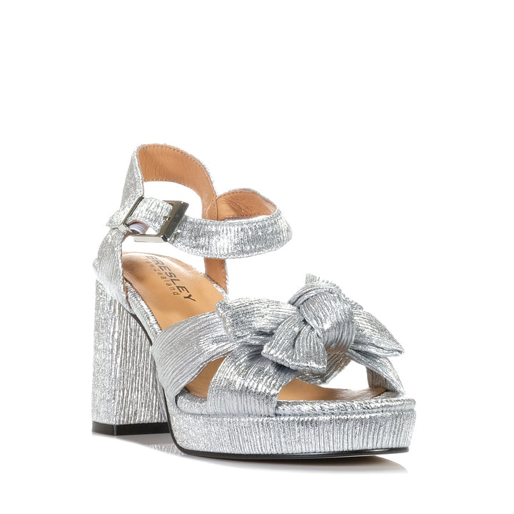 Bresley Sam Silver, Womens, bresley, heels, metallic, sandals, womens