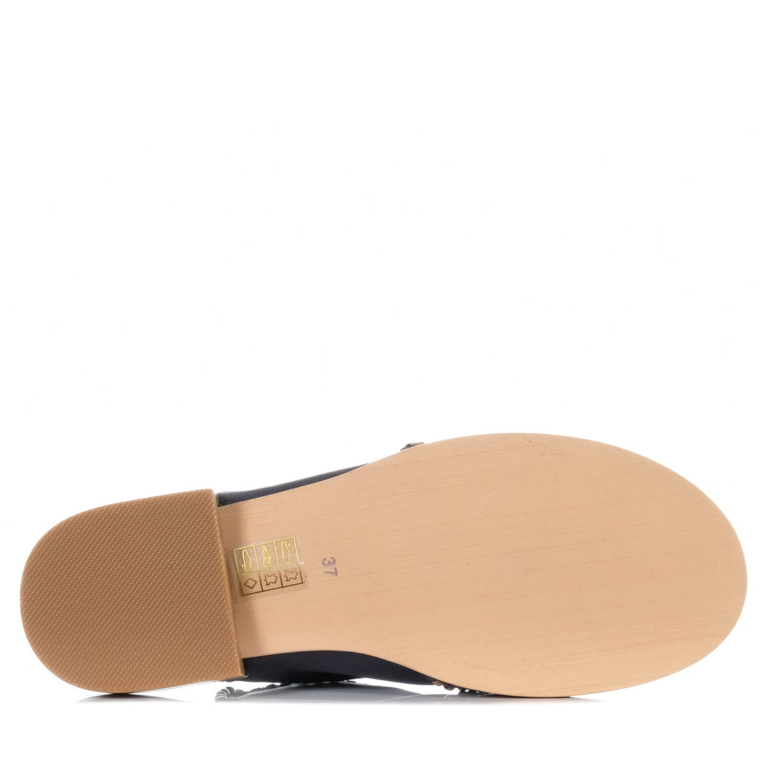 Bresley Serenade Navy/Tan, Womens, bresley, flats, multi, sandals, womens