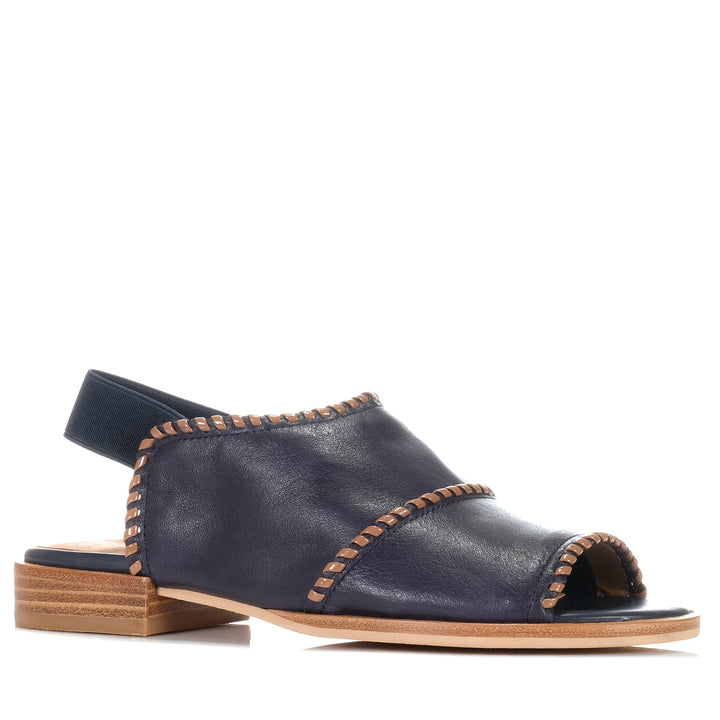 Bresley Serenade Navy/Tan, Womens, bresley, flats, multi, sandals, womens