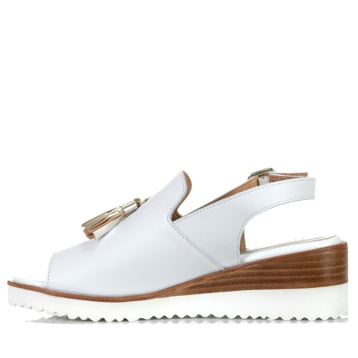 Bresley Smokey White, Womens, Bresley, flats, sandals, white, womens