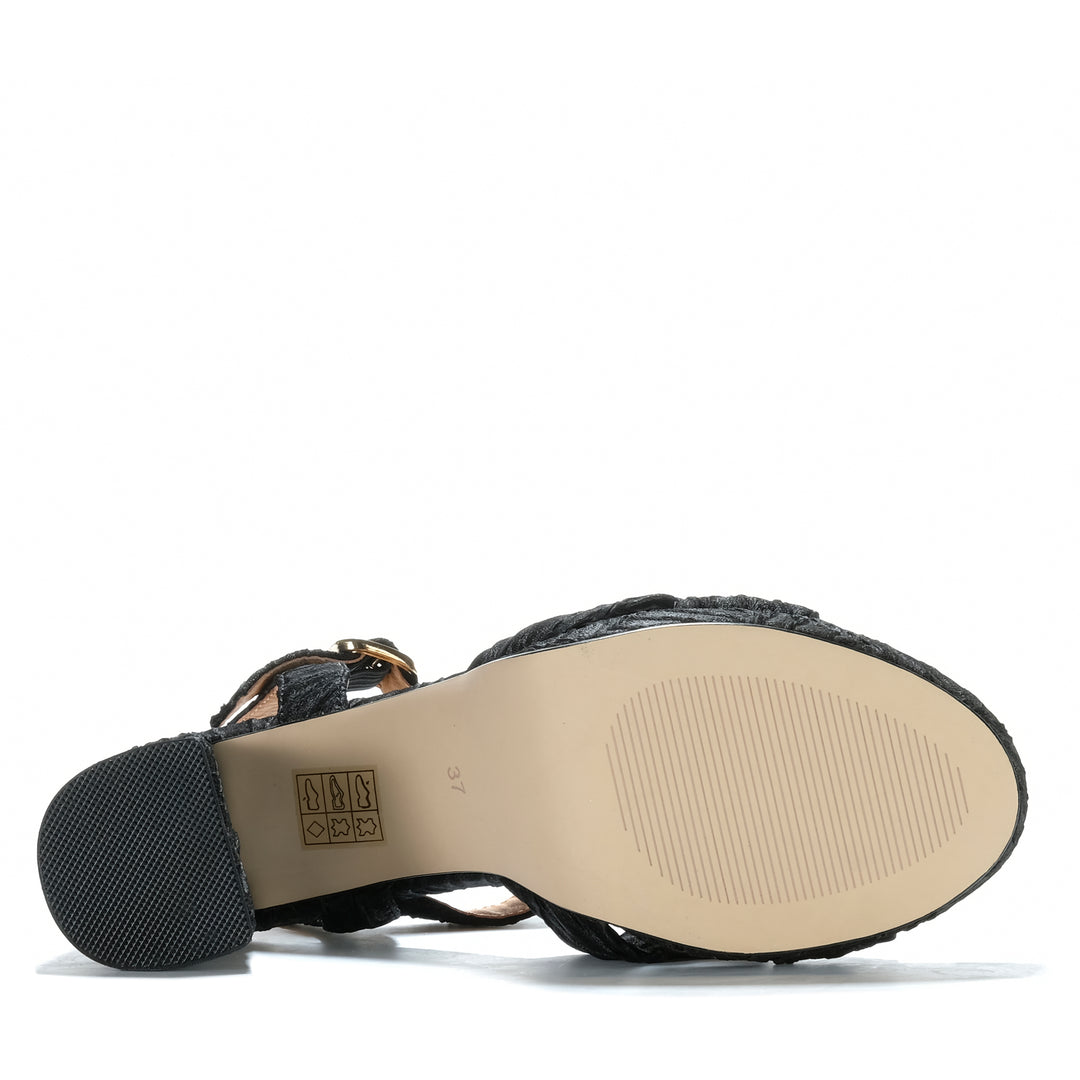 Bresley Starlit Black Womens Sandals