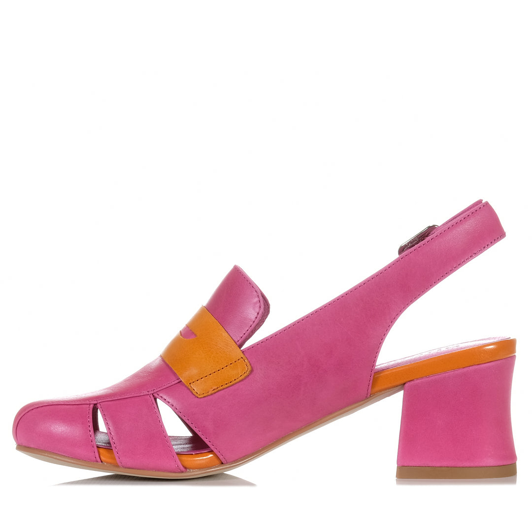 Bresley Alfonzo Fuxia/Orange, 37 EU, 38 EU, 39 EU, 40 EU, 41 EU, Bresley, heels, multi, orange, pink, shoes, womens