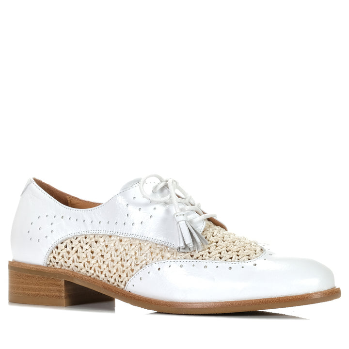 Bresley Askon White Mix, 37 EU, 38 EU, 39 EU, 40 EU, 41 EU, 42 EU, Bresley, flats, multi, shoes, white, womens