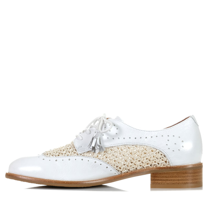 Bresley Askon White Mix, 37 EU, 38 EU, 39 EU, 40 EU, 41 EU, 42 EU, Bresley, flats, multi, shoes, white, womens