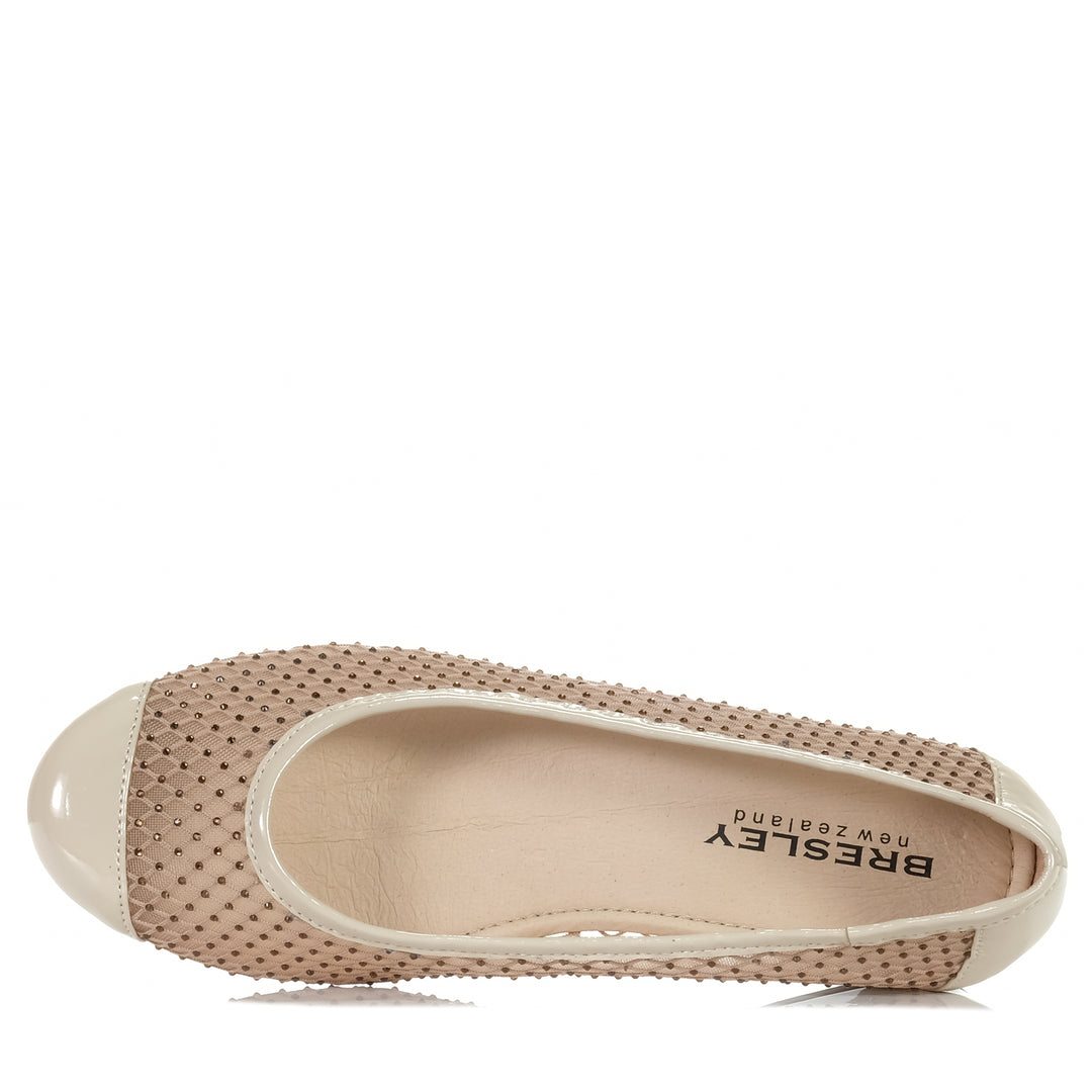 Bresley Pollyanna Nude, bresley, flats, shoes, taupe, womens