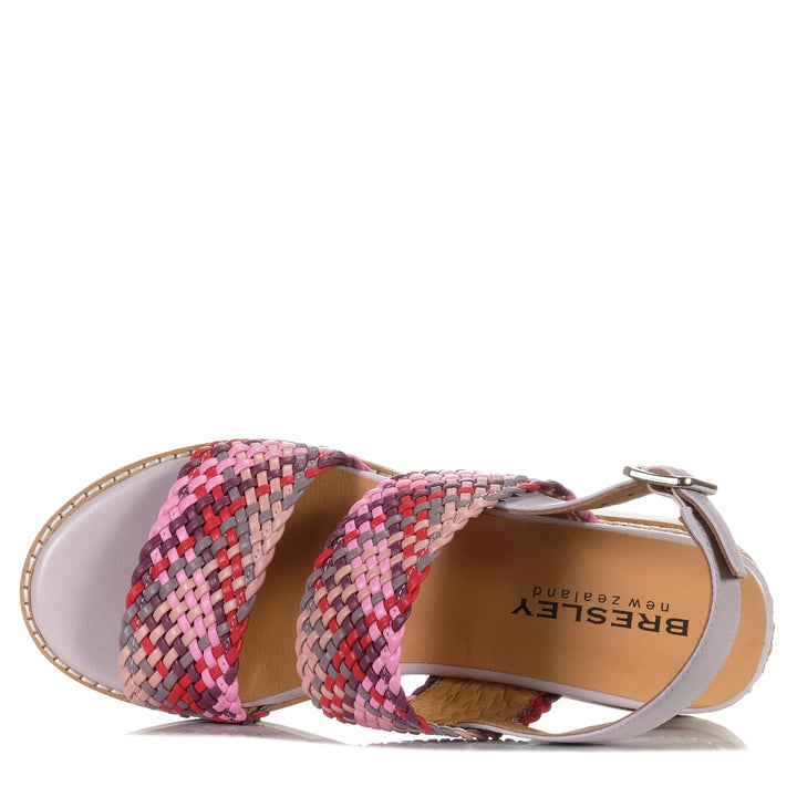 Bresley Saxon Lilac Multi, 37 eu, 38 eu, 39 eu, 40 eu, 41 eu, bresley, flats, multi, sandals, womens