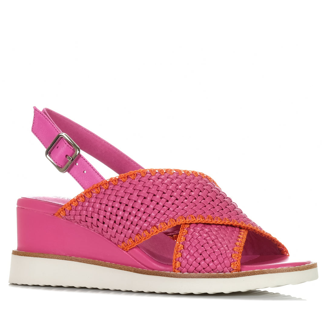 Bresley Shayna Hot Pink, 37 eu, 38 eu, 39 eu, 40 eu, 41 eu, bresley, flats, multi, pink, sandals, womens