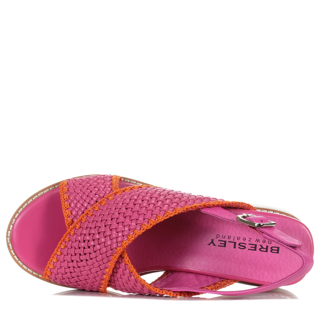 Bresley Shayna Hot Pink, 37 eu, 38 eu, 39 eu, 40 eu, 41 eu, bresley, flats, multi, pink, sandals, womens