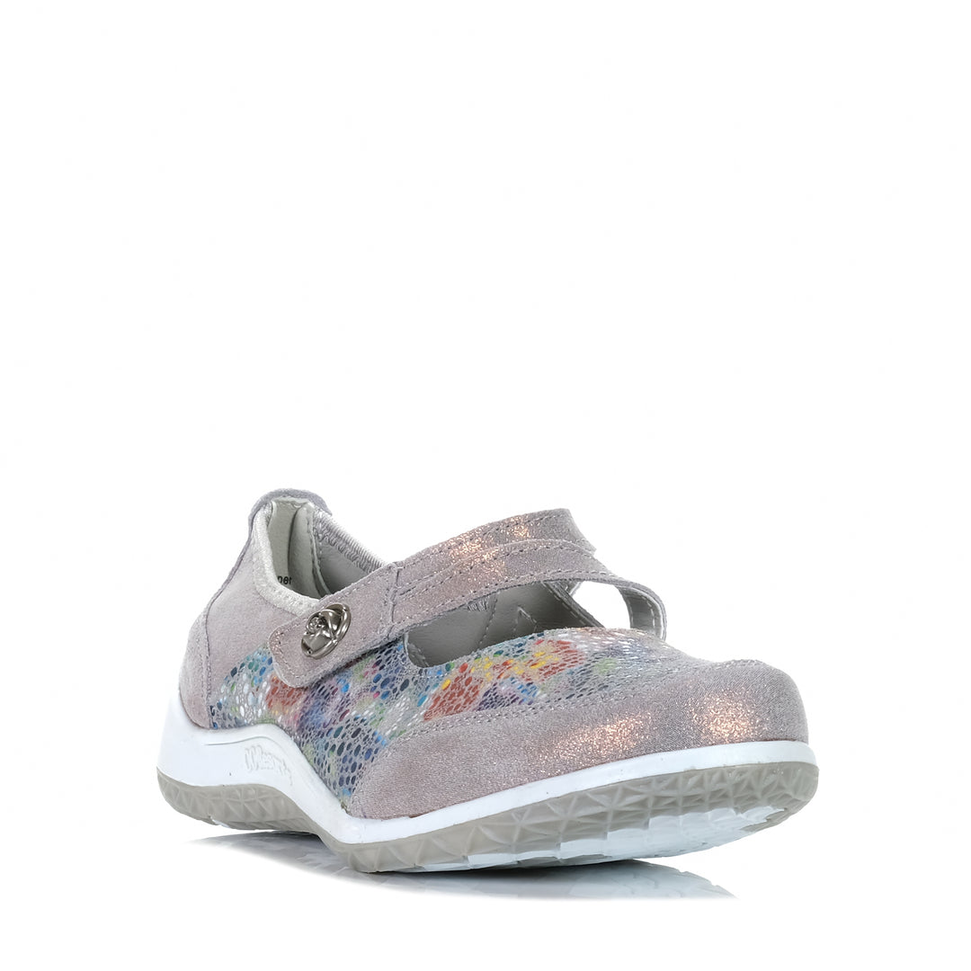 CC Resorts Jasmyn Grey Floral, Womens, CC Resorts, flats, grey, multi, shoes, womens