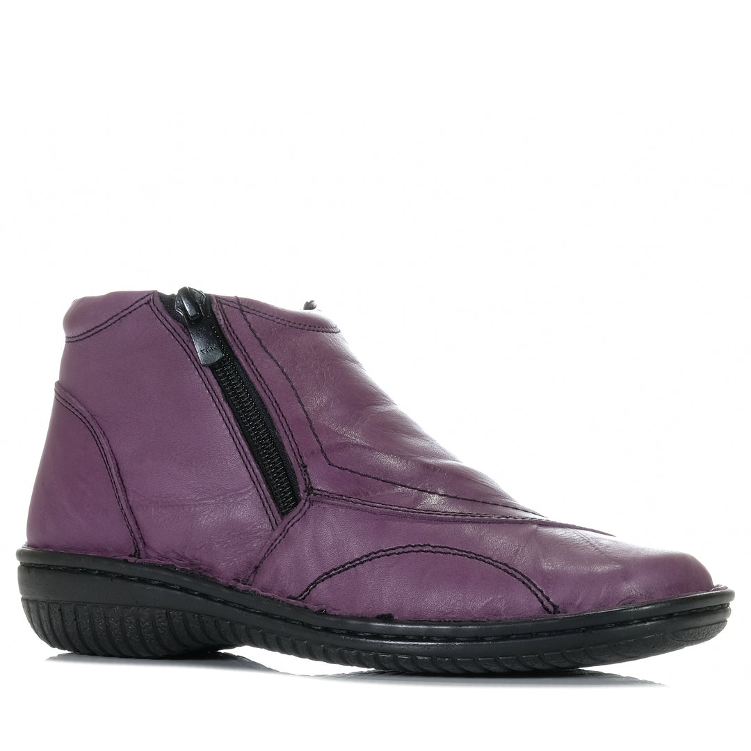 Cabello 5250-27 Purple Crinkle, 37 EU, 38 EU, 39 EU, 40 EU, 41 EU, 42 EU, ankle boots, boots, Cabello, purple, womens