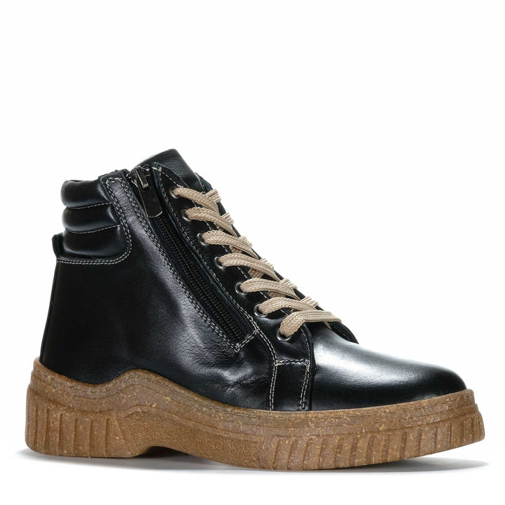 Cabello Charlie Black Womens Boots