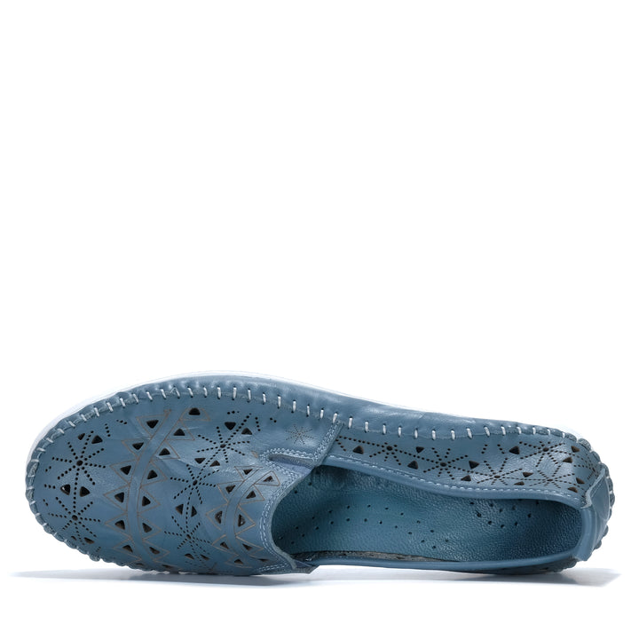 Cabello Clear Denim Womens Shoes