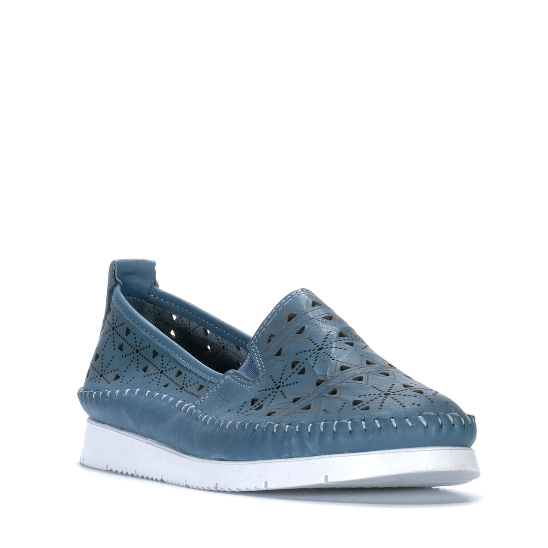 Cabello Clear Denim Womens Shoes