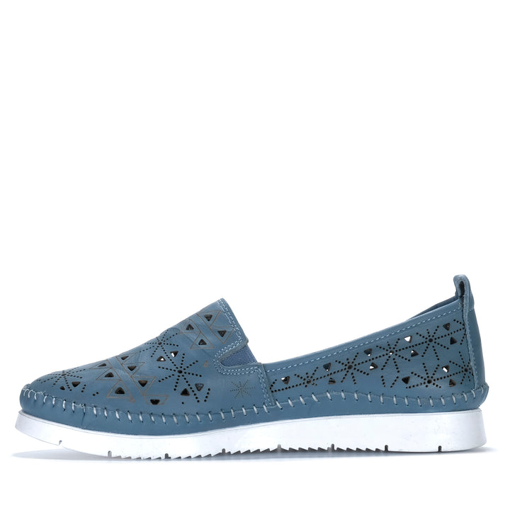 Cabello Clear Denim Womens Shoes