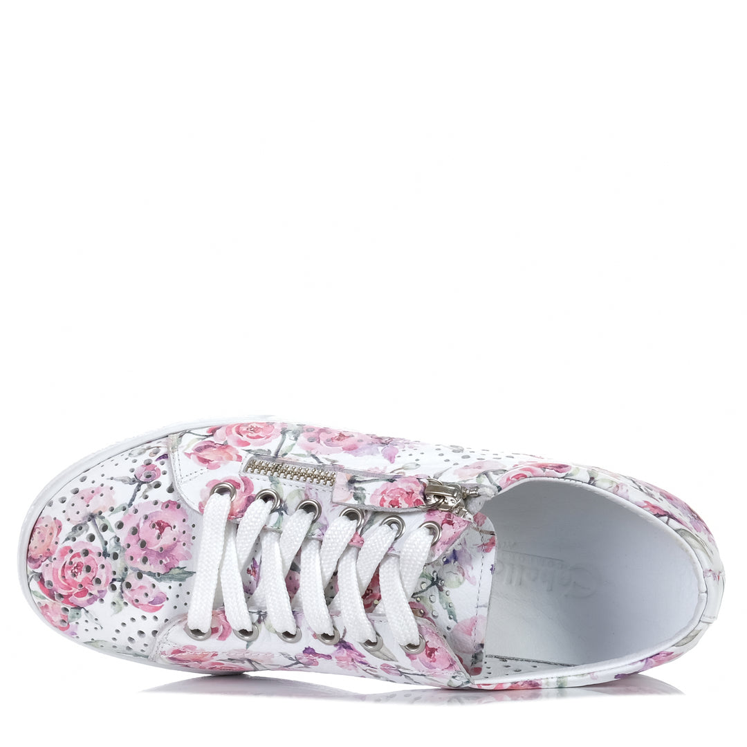 Cabello EG11P Floral, Womens, cabello, flats, lace, low-tops, multi, shoes, sneakers, wide, womens, zip