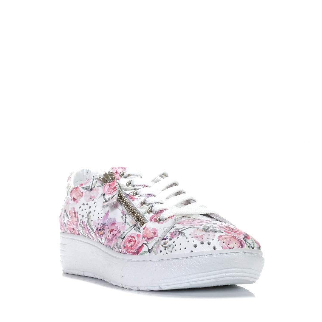 Cabello EG11P Floral, Womens, cabello, flats, lace, low-tops, multi, shoes, sneakers, wide, womens, zip