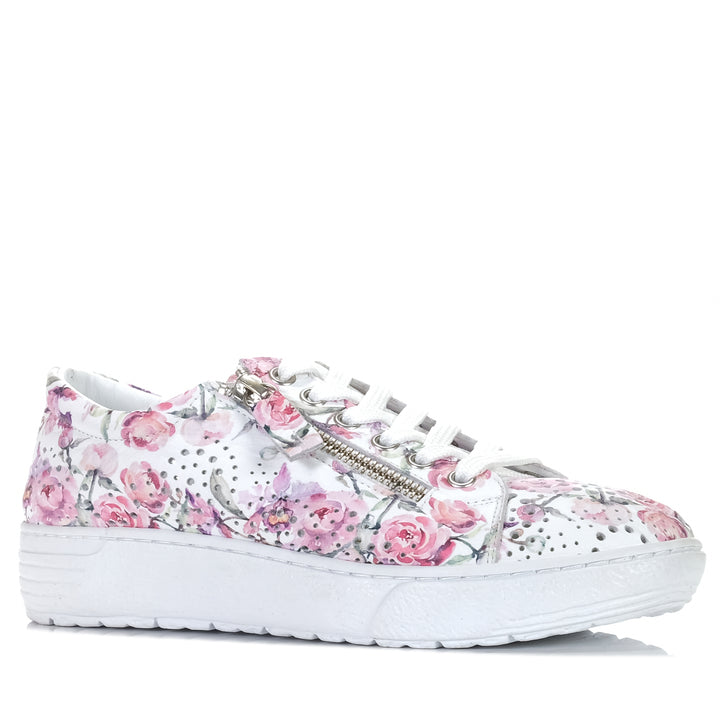 Cabello EG11P Floral, Womens, cabello, flats, lace, low-tops, multi, shoes, sneakers, wide, womens, zip