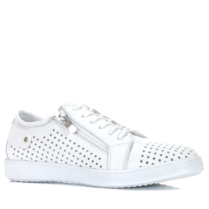 Cabello EG17 White, Womens, cabello, flats, shoes, white, wide, womens