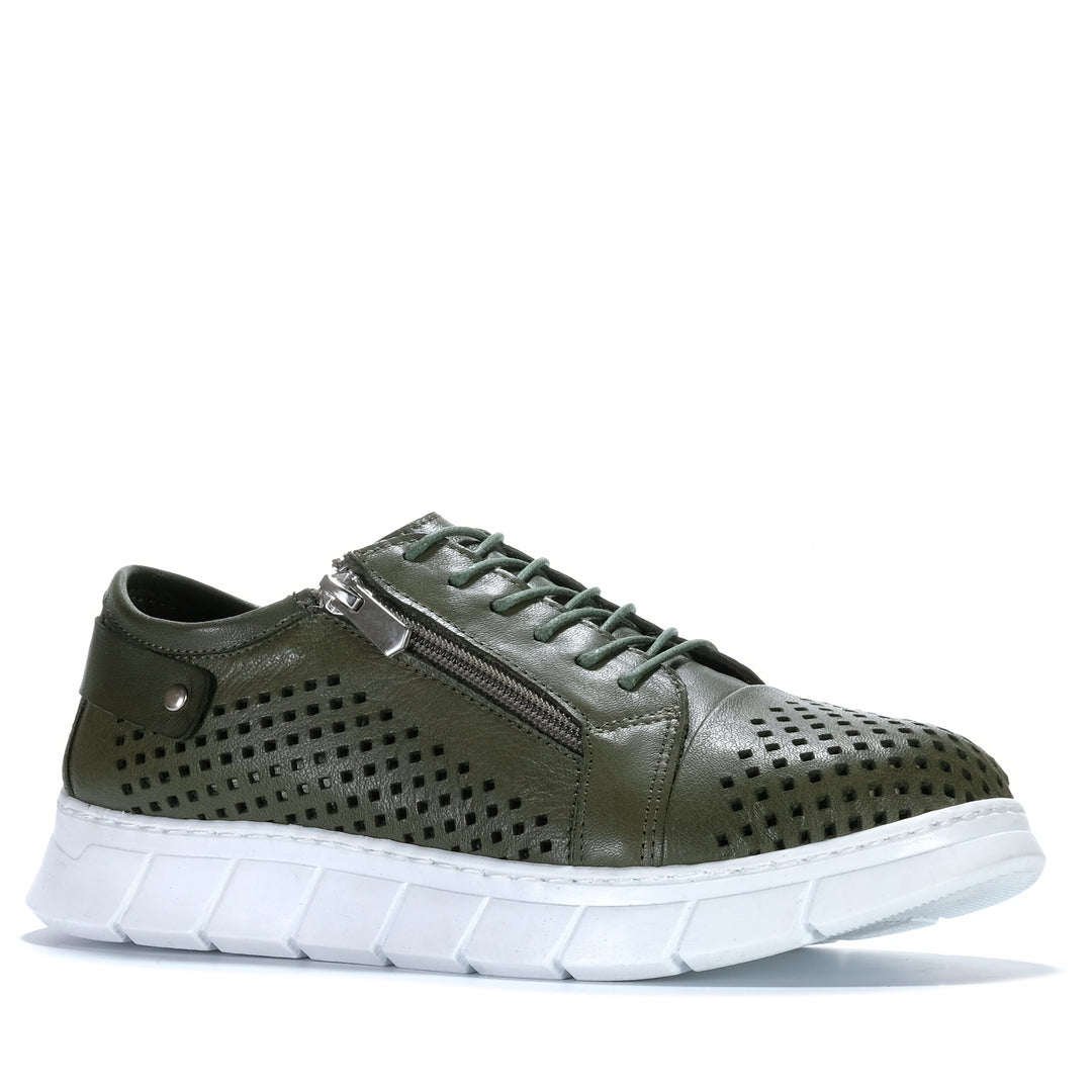 Cabello EG172 Khaki Womens Shoes