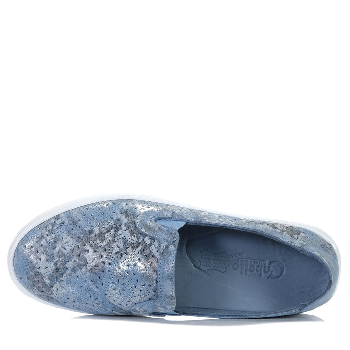 Cabello EG19P Denim, Womens, blue, Cabello, flats, shoes, wide, womens