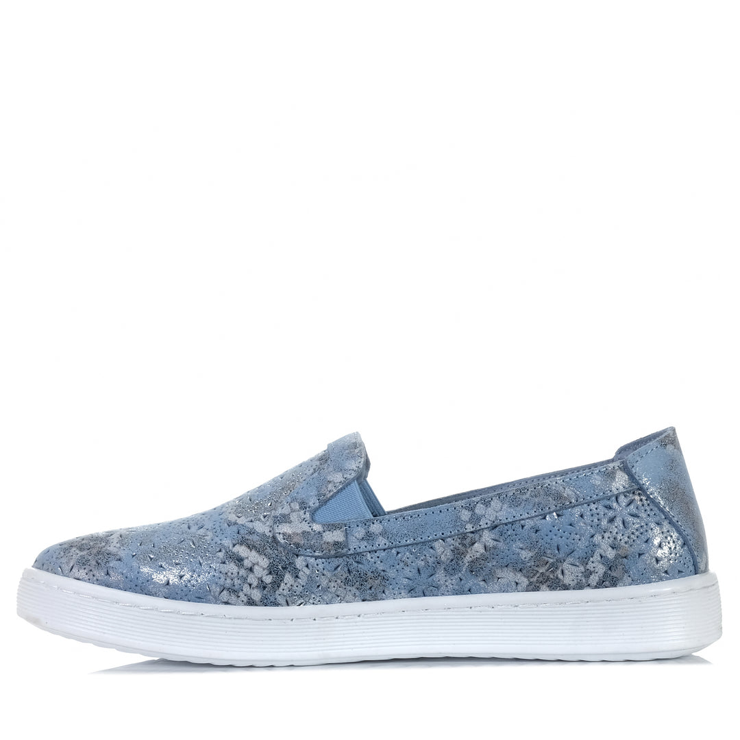 Cabello EG19P Denim, Womens, blue, Cabello, flats, shoes, wide, womens