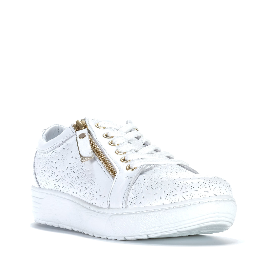 Cabello EG71 White Womens Sneakers