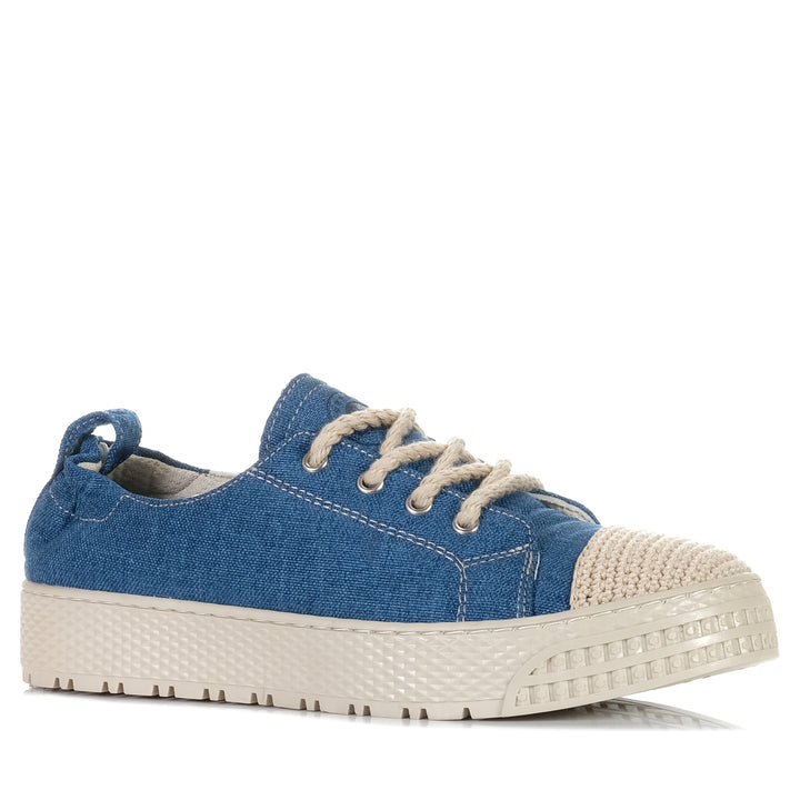 Cabello Uni Jeans, Womens, blue, Cabello, flats, low-tops, shoes, sneakers, womens