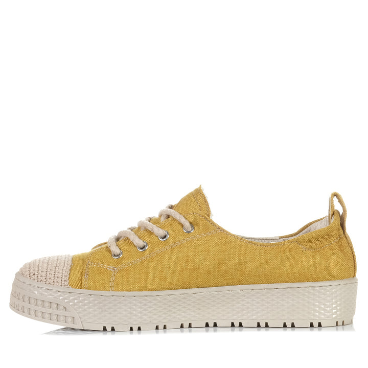 Cabello Uni Mustard, Womens, cabello, flats, low-tops, shoes, sneakers, womens, yellow