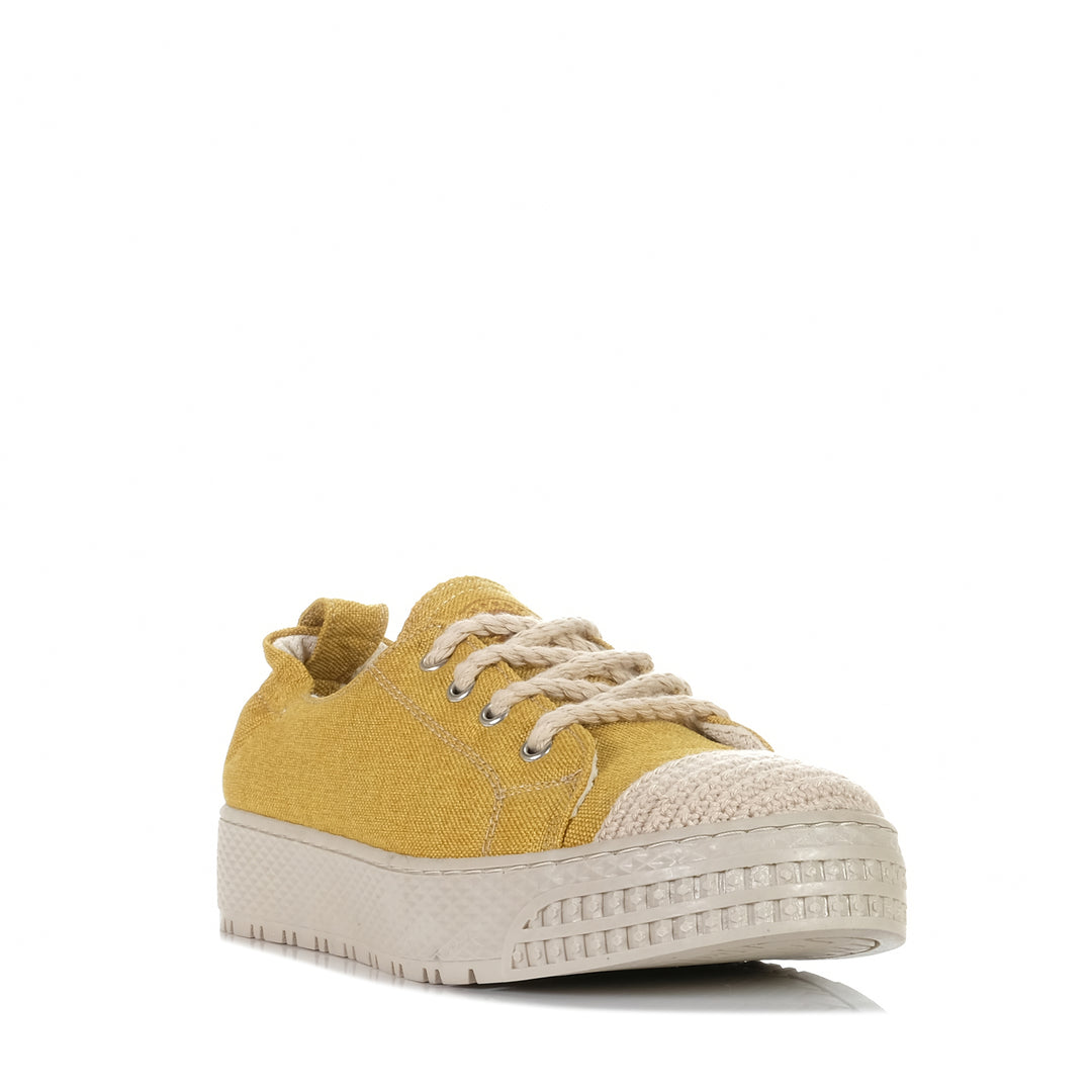 Cabello Uni Mustard, Womens, cabello, flats, low-tops, shoes, sneakers, womens, yellow