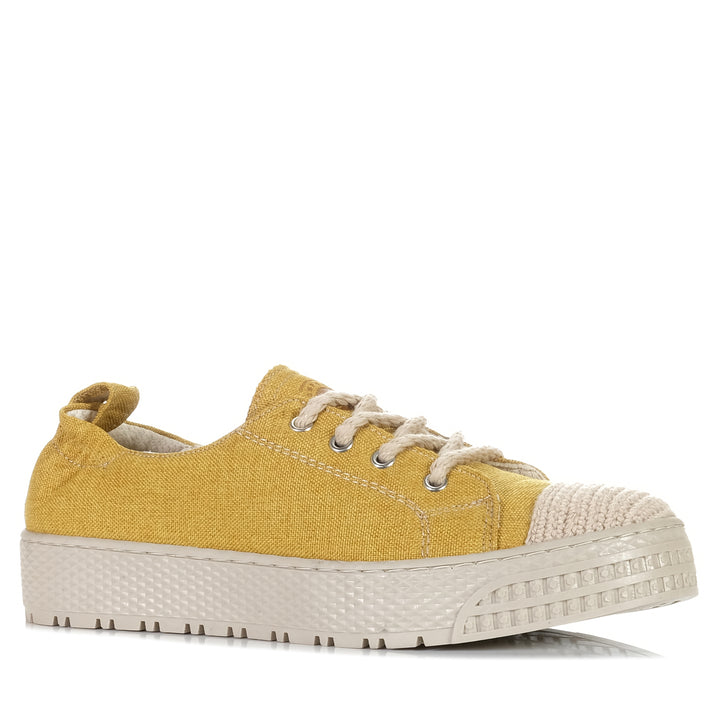 Cabello Uni Mustard, Womens, cabello, flats, low-tops, shoes, sneakers, womens, yellow