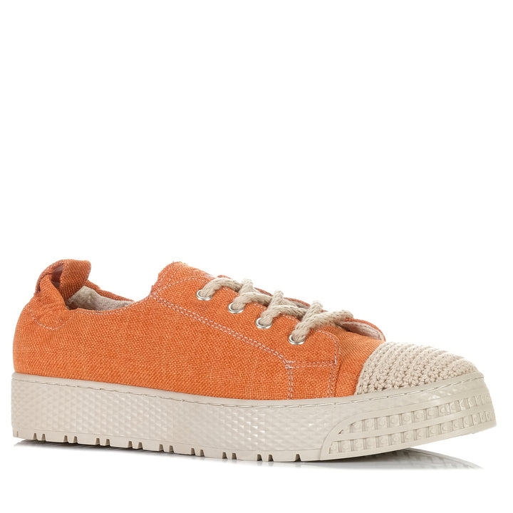 Cabello Uni Orange, Womens, cabello, flats, low-tops, orange, shoes, sneakers, womens