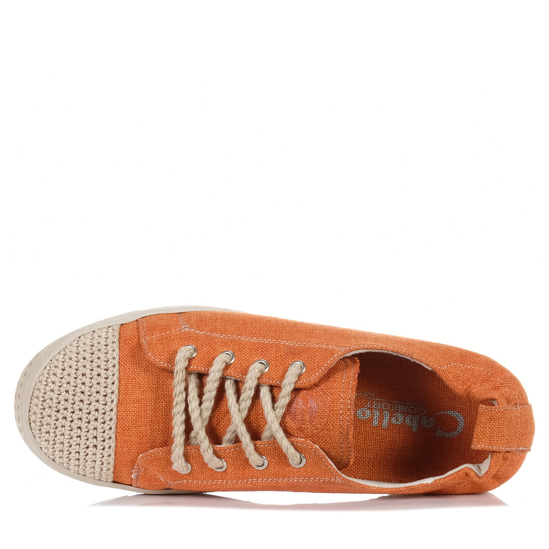 Cabello Uni Orange, Womens, cabello, flats, low-tops, orange, shoes, sneakers, womens