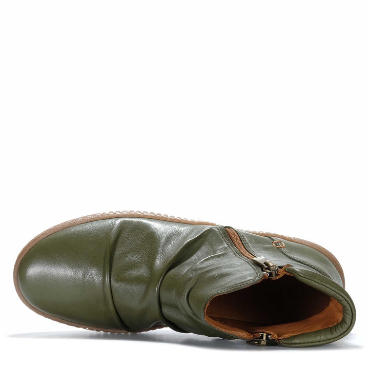 Cabello Winnie Khaki Womens Boots