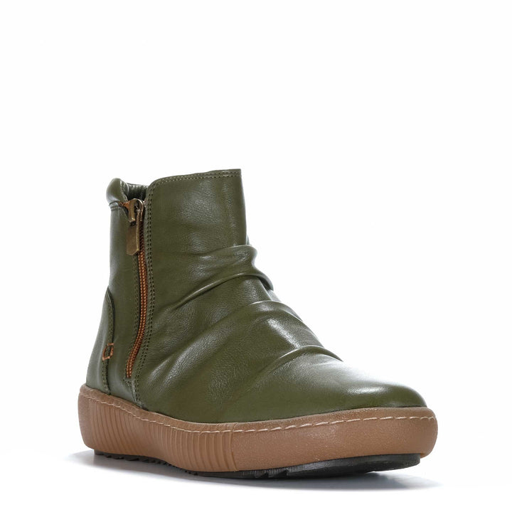 Cabello Winnie Khaki Womens Boots