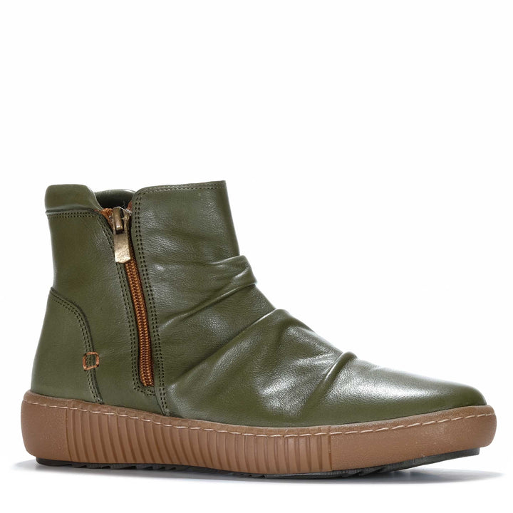 Cabello Winnie Khaki Womens Boots