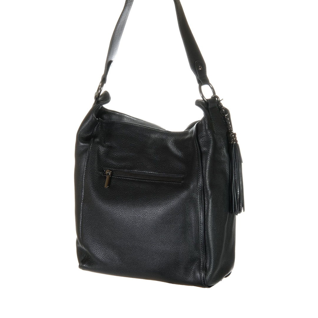 Campbell & Co Georgia Black Milled, accessories, black, campbell & co, handbag, handbags, OS