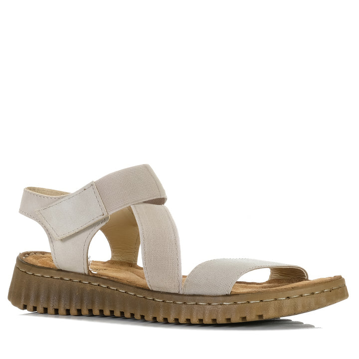 Carlaverde CV755 Beige, 36 EU, 37 EU, 38 EU, 39 EU, 40 EU, 41 EU, 42 EU, carlaverde, flats, sandals, taupe, womens