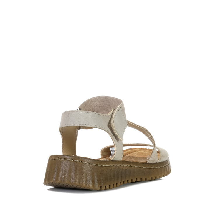 Carlaverde CV755 Beige, 36 EU, 37 EU, 38 EU, 39 EU, 40 EU, 41 EU, 42 EU, carlaverde, flats, sandals, taupe, womens