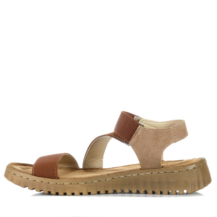 Carlaverde CV755 Tan, brown, carlaverde, flats, sandals, womens