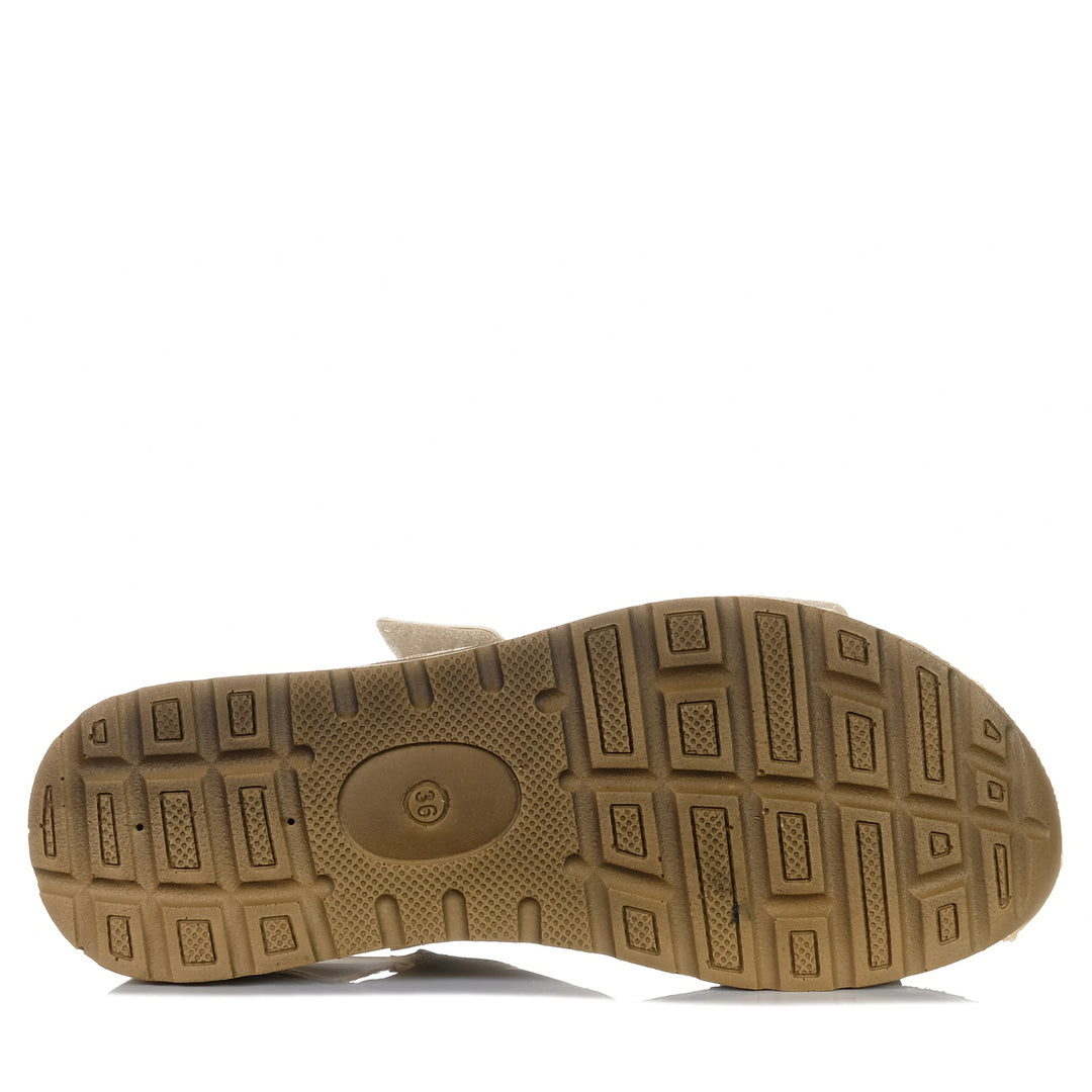 Carlaverde CV757 Beige, 36 EU, 37 EU, 38 EU, 39 EU, 40 EU, 41 EU, 42 EU, carlaverde, flats, sandals, taupe, womens