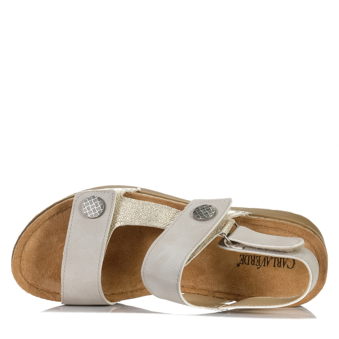 Carlaverde CV757 Beige, 36 EU, 37 EU, 38 EU, 39 EU, 40 EU, 41 EU, 42 EU, carlaverde, flats, sandals, taupe, womens