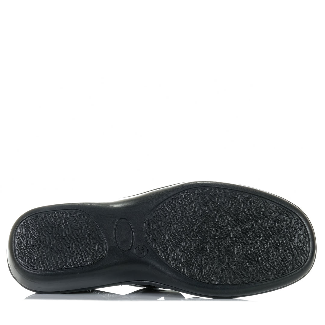 Cassini Magnolia Black Mix, 37 EU, 38 EU, 39 EU, 40 EU, 41 EU, 42 EU, black, Cassini, flats, shoes, womens