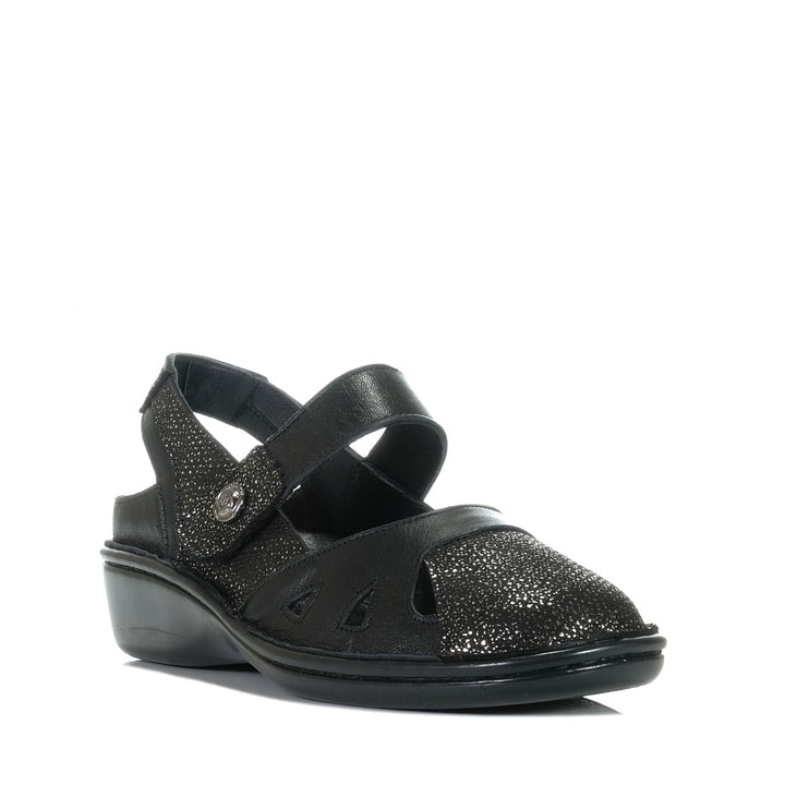 Cassini Magnolia Black Mix, 37 EU, 38 EU, 39 EU, 40 EU, 41 EU, 42 EU, black, Cassini, flats, shoes, womens