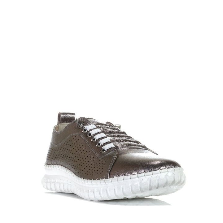 Cassini Mayday Pewter, 37 EU, 38 EU, 39 EU, 40 EU, 41 EU, 42 EU, Cassini, flats, low-tops, metallic, shoes, sneakers, womens