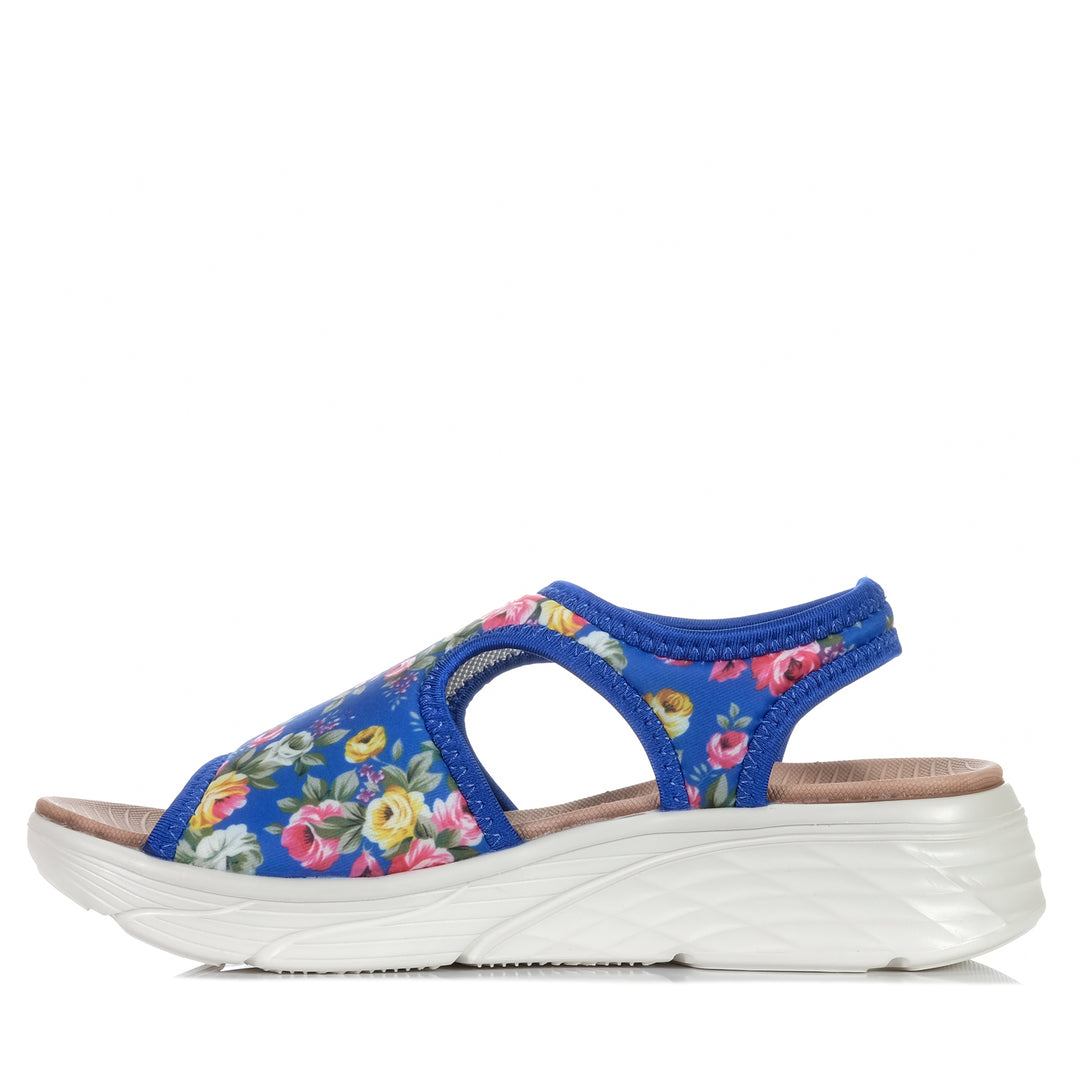 Cassini Mazin Blue Rose, 37 EU, 38 EU, 39 EU, 40 EU, 41 EU, 42 EU, Cassini, flats, multi, sandals, womens